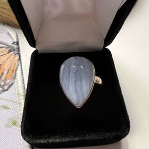 Blue Lace Agate Ring